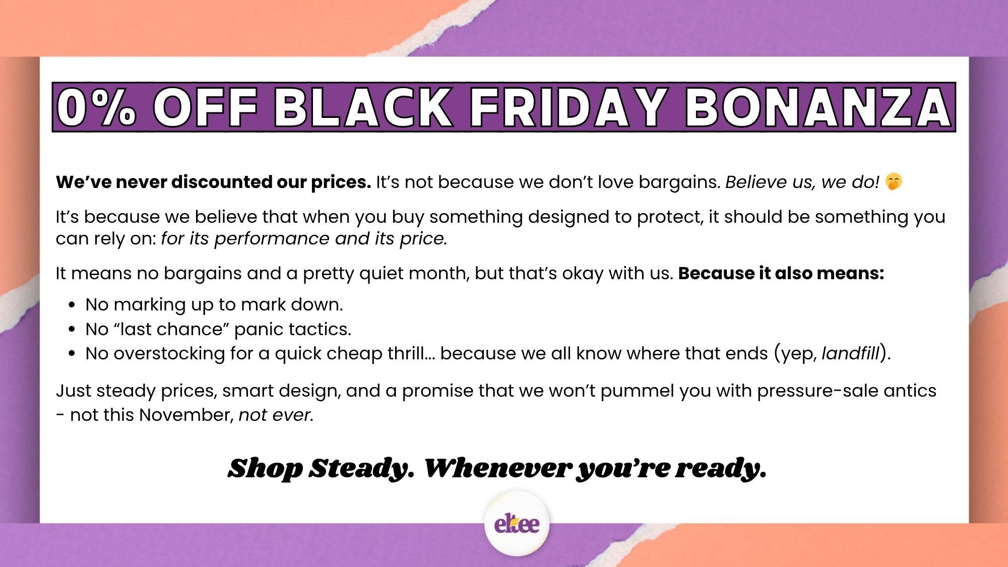 0% off black Friday bonanza