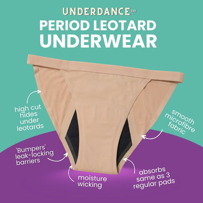 UnderDance: High-Cut Active Period Undies